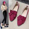 Large Size Casual Single Shoes Women's Spring Bow Fashion Outer Wear Versatile Casual Doudou Shoes