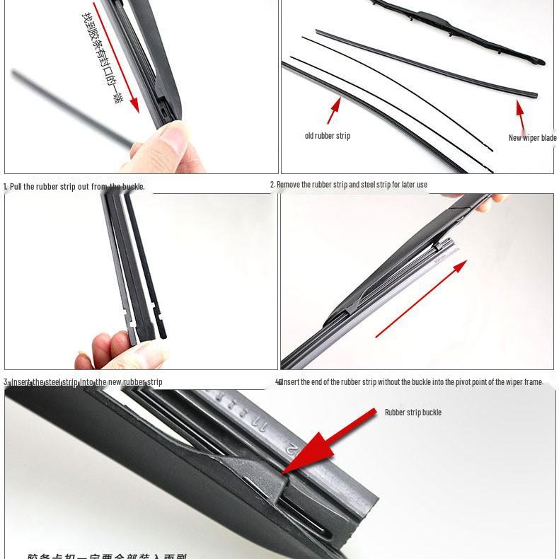 Náhradní gumička stěrače Toyota 3dílná - 8,5 mm