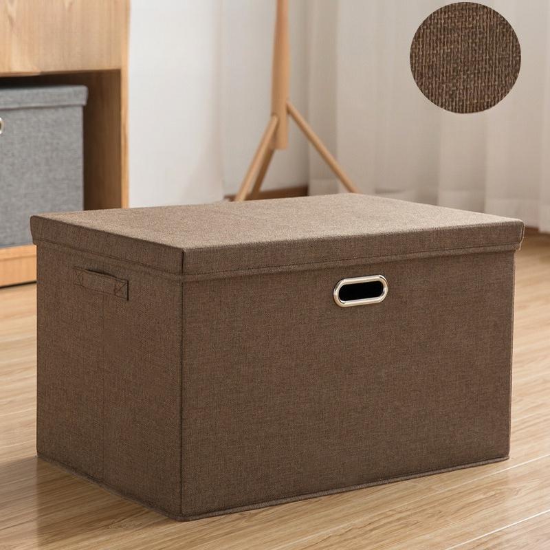 Hochwertige extra große Aufbewahrungskörbe mit Deckel, Handheld-Aufbewahrungsbox für Kleidung, Stoff-Aufbewahrungsbox, Organizer für Spielzeug und Kleidung