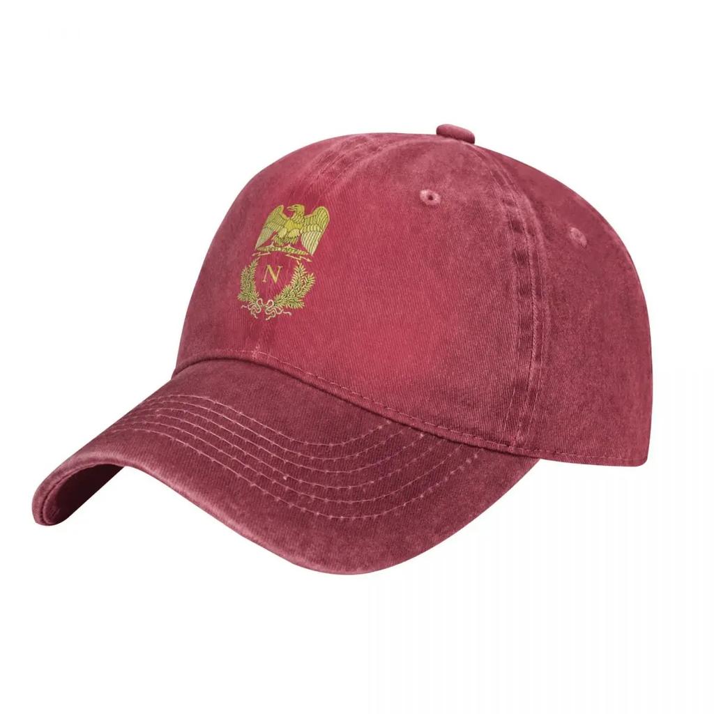 Emblem Of Napoleon Bonaparte Washed Baseball Cap Fitted Trucker Hat Summer Unisex Unisex Hiking Fishing Custom Logo Snapback Cap