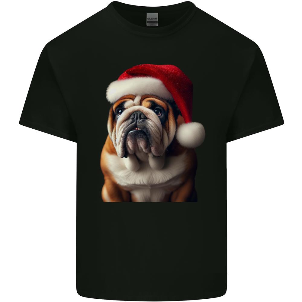 Christmas British Bulldog Union Jack Xmas Dog Kids T-shirt Childrens XXXL