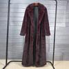 Womens Faux Fur Long Coat Street Style Polo Neck Winter Outerwear