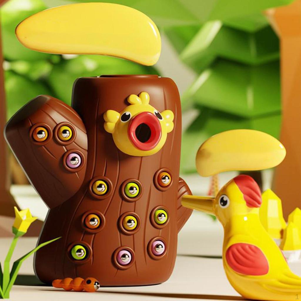 Bird Feeding Game Durable Toy Set Practical Learning Montessori