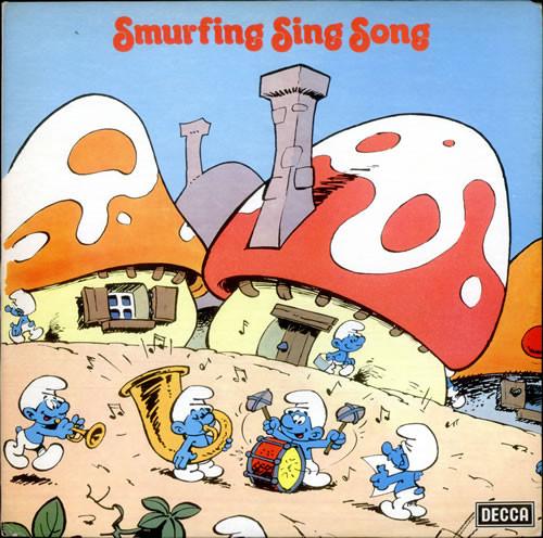 

LP Record SMURFS - Smurfing Sing Song SMURFR2 Decca 1979 UK Pop Used