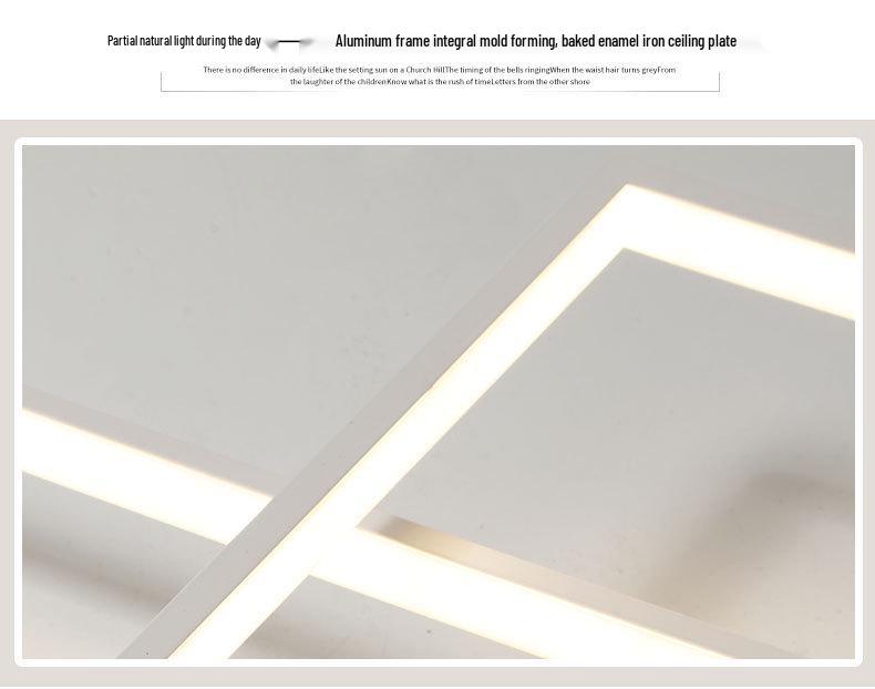 Modern Minimalist LED Ceiling Light for Living Room, Bedroom, and Study