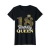 Ladies 18th Birthday Girls Unisex Cute Queen Crown T Shirt Vintage Washed Homme Stretched Stylish Streetwear Soft Unisex