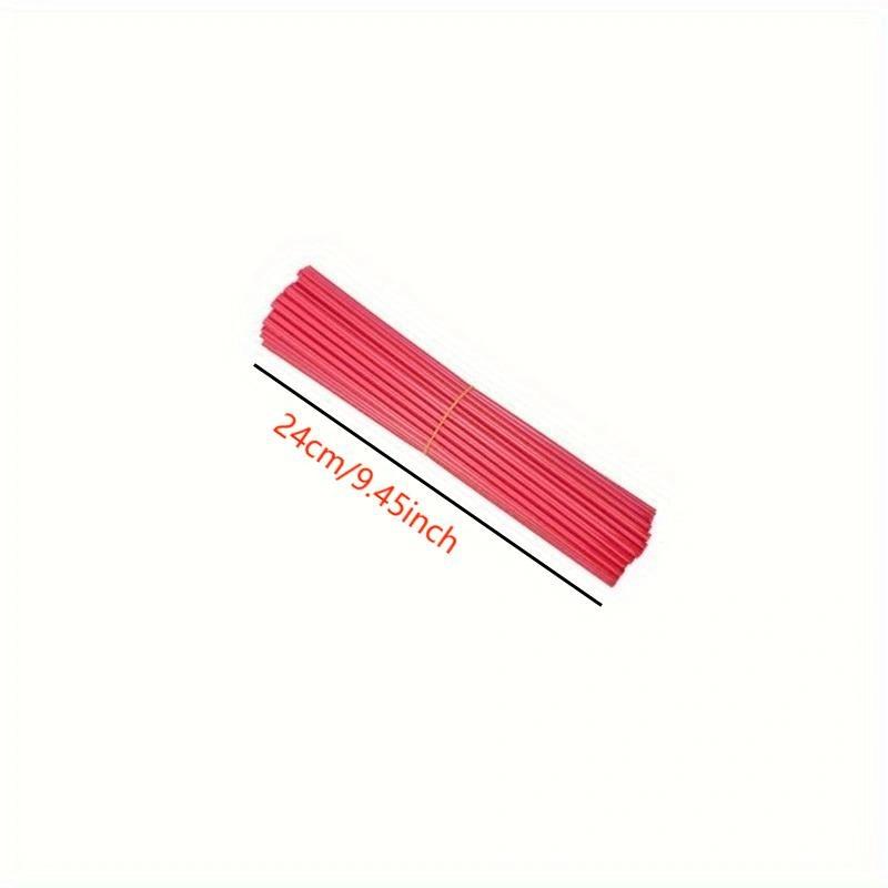 72Pcs Motorcycle Wheel Spoked Protector Wraps Rims Skin Trim Covers Pipe For Motocross Bicycle Bike Cool Accessories 11 Colors