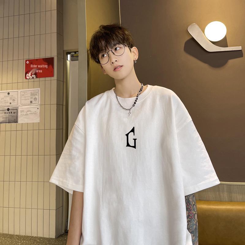 Men's Summer 2023 Loose Fit Short Sleeve Streetwear T-Shirt