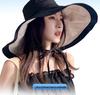 Women's Double-Sided Windproof Seaside Sun Hat with Large Brim for Summer