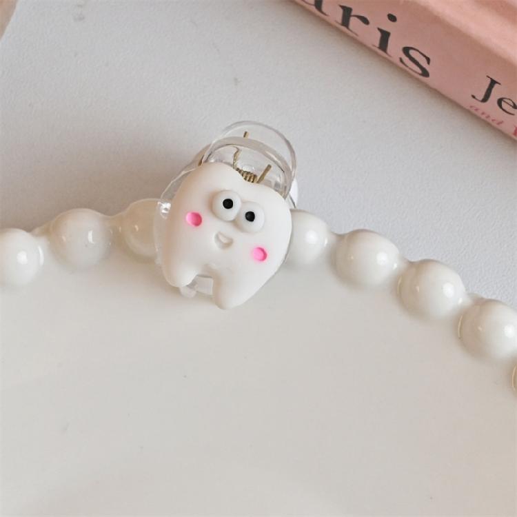 Cute Tooth Harajuku Snap Clip Y2K Girls Hairpin Sweet Handmade HairPins