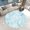 Marble Patterned Circular Carpet Bedroom Mat Dressing Room Living Room Rug Sofa Anti Slip Pad Home Decoration