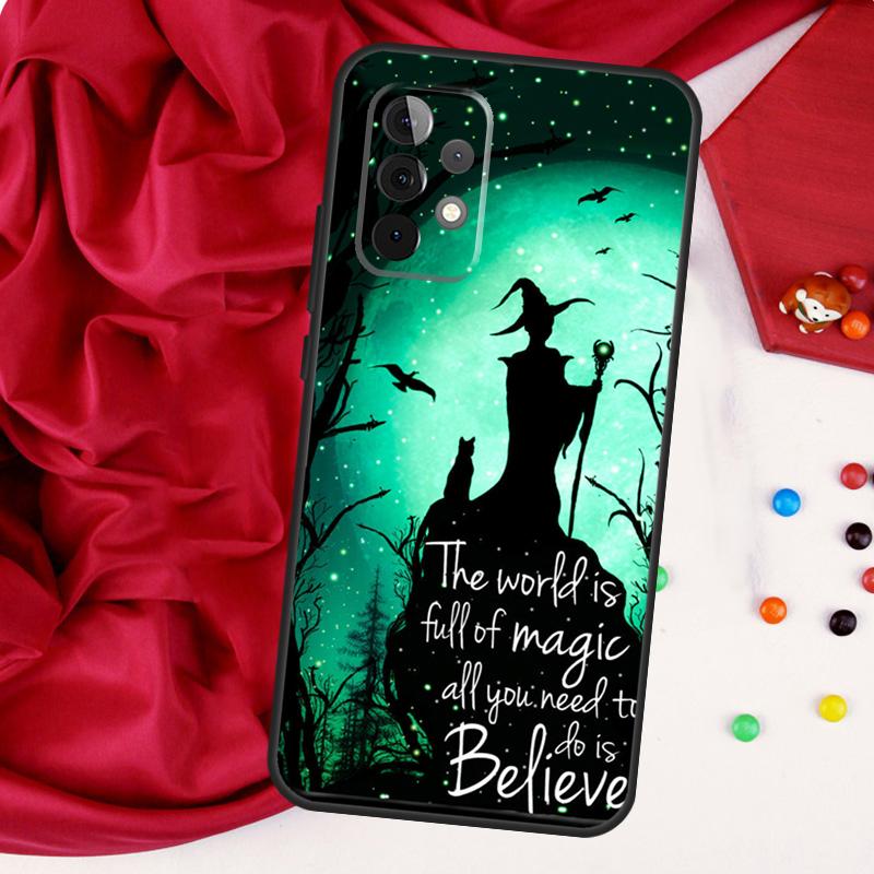 Witch Magic For Samsung Galaxy A55 A53 A33 A13 A35 A15 A36 A56 A26 A16 A22 A32 A52 A54 A34 A06 A05 Case