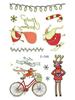 Ricalon Glow-in-the-Dark Waterproof Christmas Temporary Tattoos for Kids
