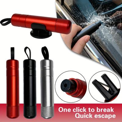 1Pc Dual-use Car Safety Escape Hammer with Underwater Window Breaker and Scissors for Quick Escape