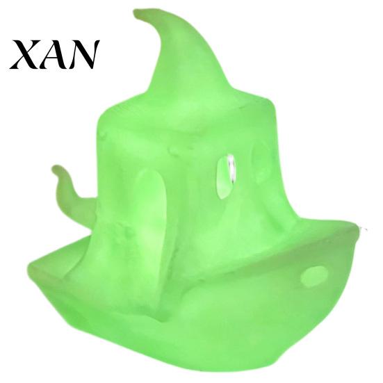 Detailed Ship Statue 3D Printed Halloween Boat Figurine, Spooky Ghost Pumpkin Festive Holiday Decorations for Party Tabletop Home Decor Ornament