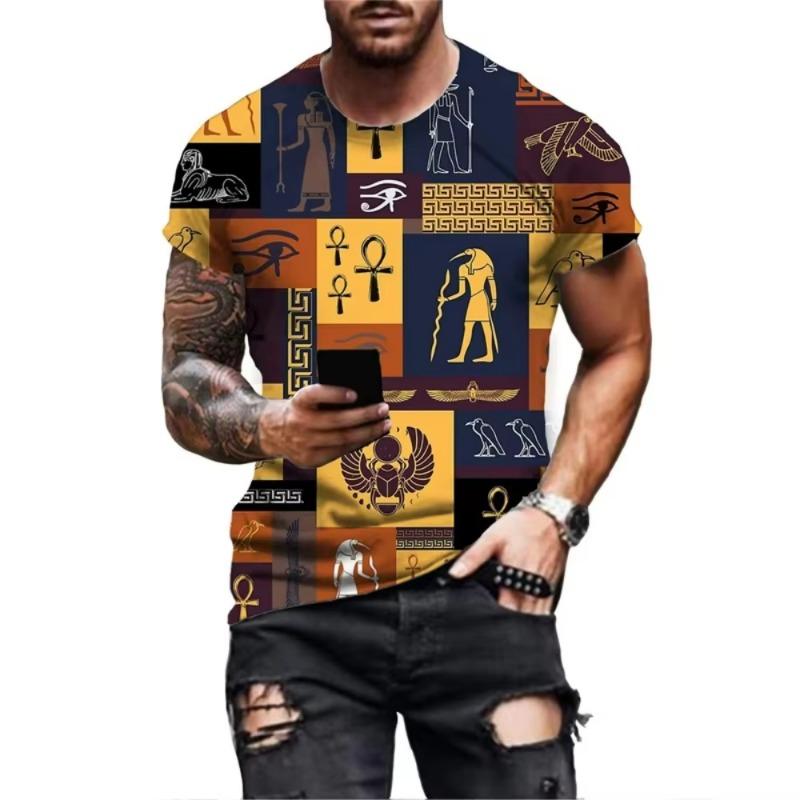 Summer Men T-shirt 3D T Shirt Men's God Eye of Egypt Women Short Sleeve T-Shirts Kid T-shirt Y2k