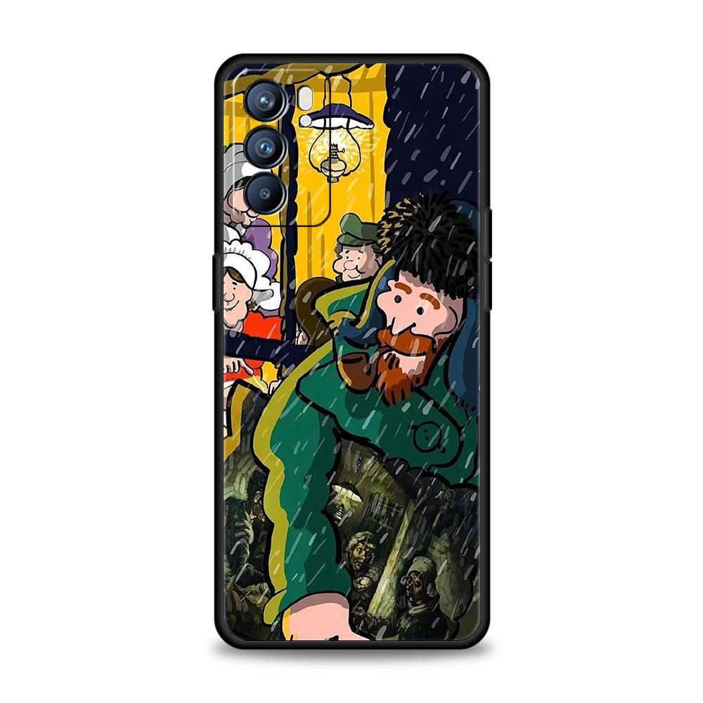 Case For Oppo Reno13 Reno12 Reno11 F Reno10 Pro A54 A53 A95 A76 A74 A57 A98 A80 A79 5G A78 4G Cover Van Gogh Starry Night flower