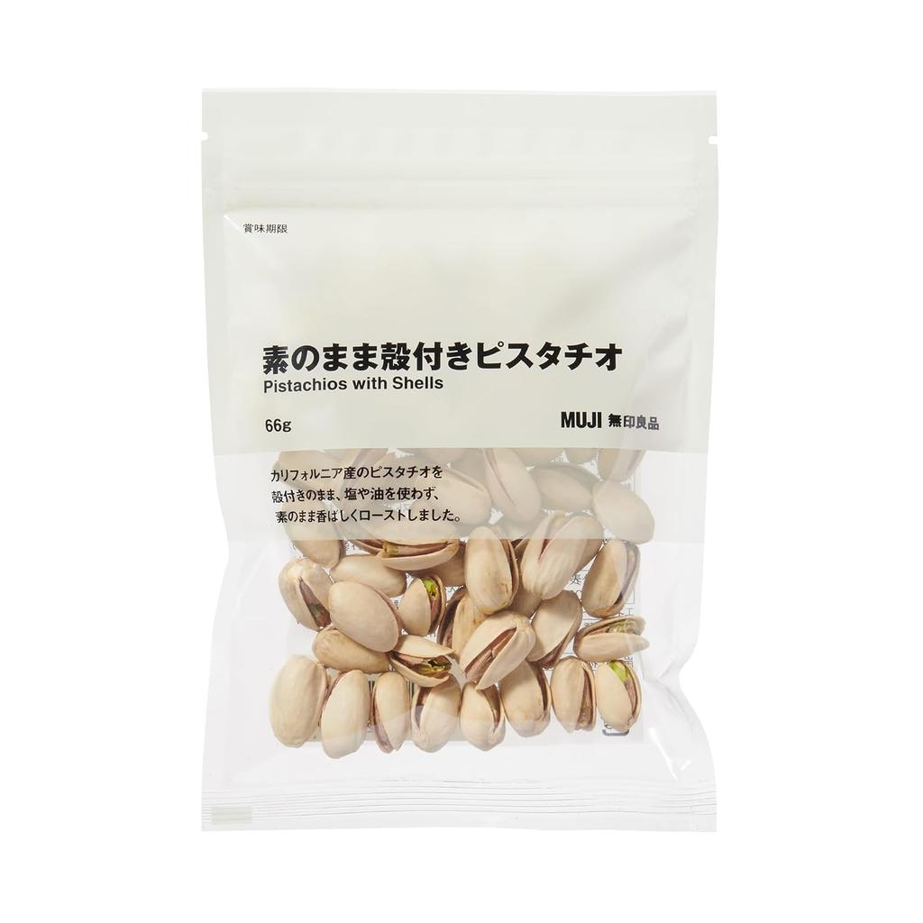 Muji Unsalted Pistachios Shell 66g UFC05A4S