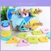 Wooden Fourpillar Set Kids Educational Toy With Elephant Shape For Early Learning