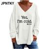 JPNTKY Women's Fashion Casual V-Neck Long Sleeve Blouses & Shirts