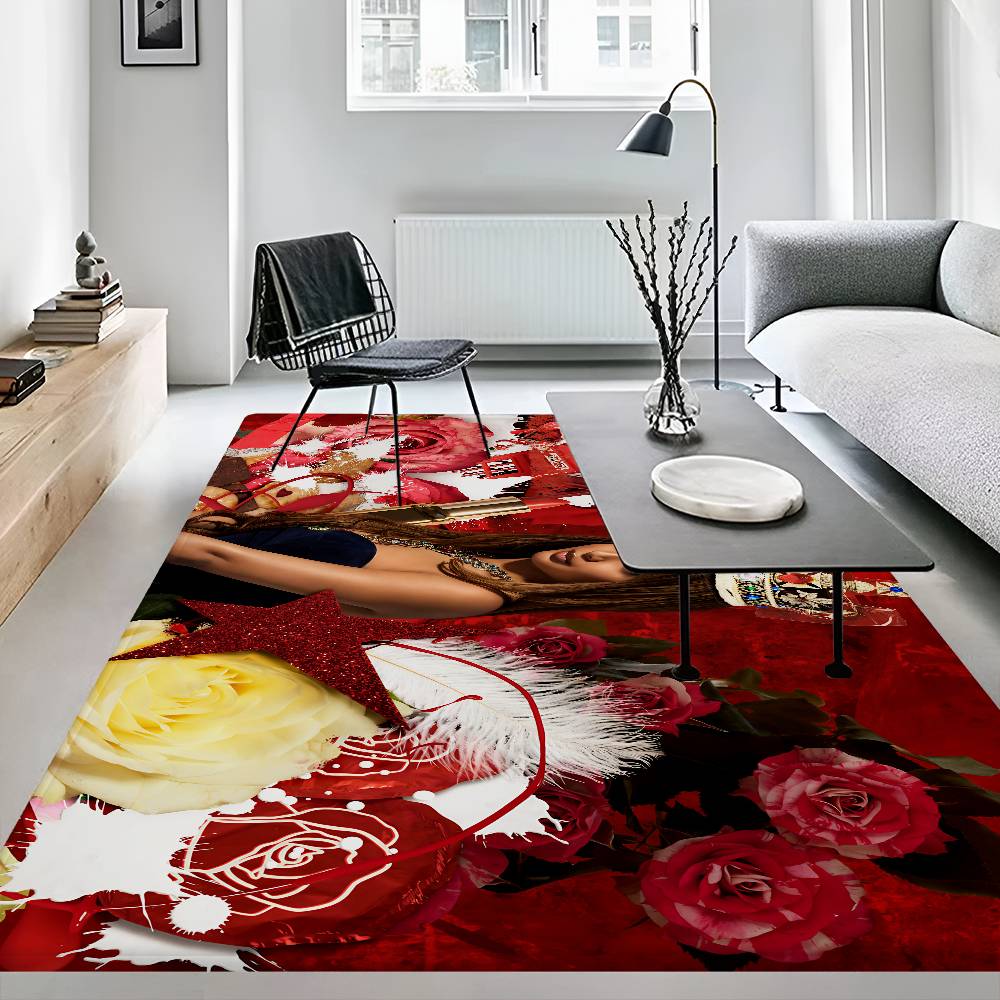 Singer Pink P-Pantheress Floor Mat Rectangle Anti-slip Home Soft Badmat Front Door Indoor Outdoor Mat el Decor Mat