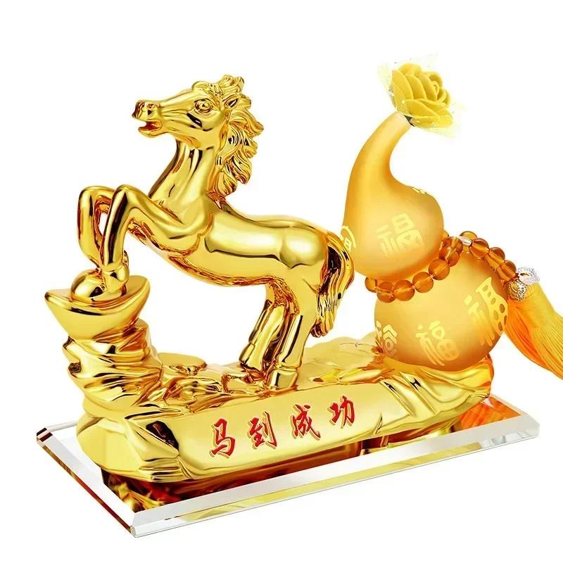 Resin Twelve Zodiac Model Car Perfume Decoration Home Living Room Decor Accessories Office Desktop Lucky Fortune Gourd Ornaments