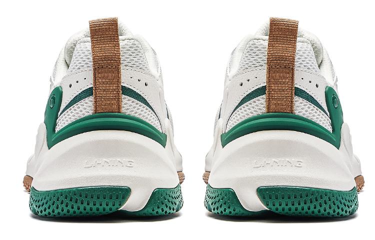 Li Ning Low top Casual Shoes Men's White Green AGCT391-2