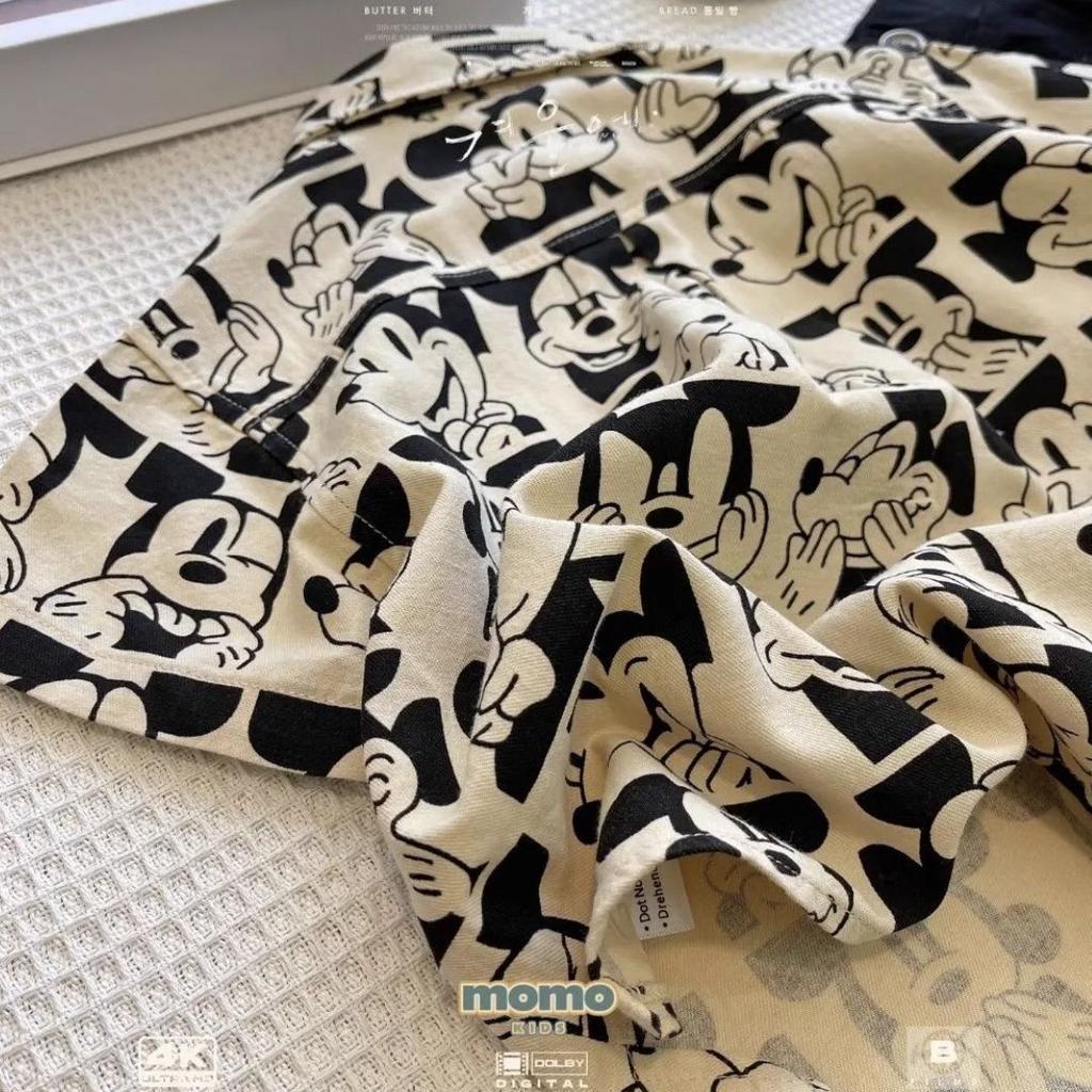 Boys Summer Thin Cartoon Print Short Sleeve Shirt Cool Trendy Baby Top