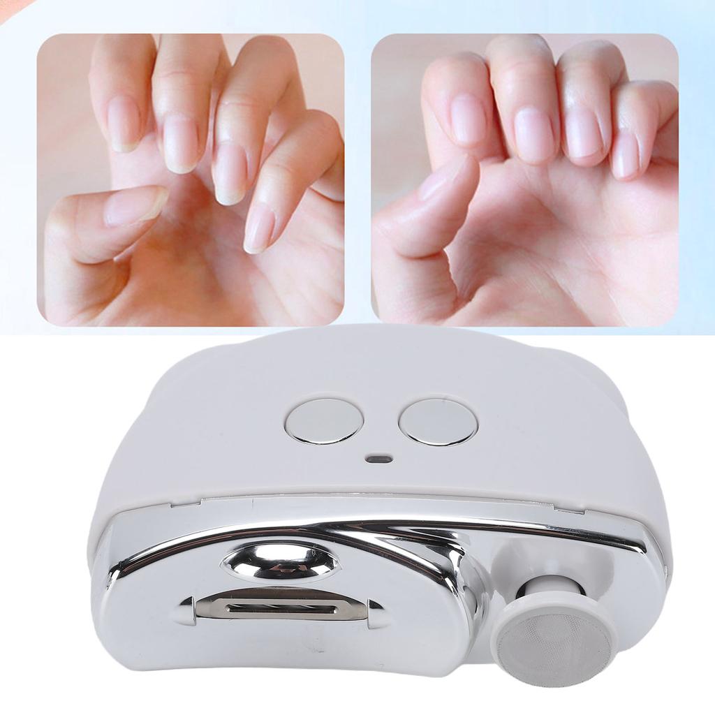 Electric Nail Clipper Rechargeable Quiet Anti Pinch Portable Automatic Nail Trimmer with Polishing for Home