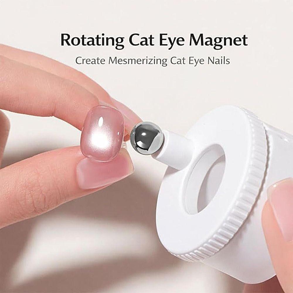 Rovnoměrná magnetická síla Rotující kočičí oko Magnet DIY Automatický magnetický nástroj na nehty Pro gelový lak na nehty