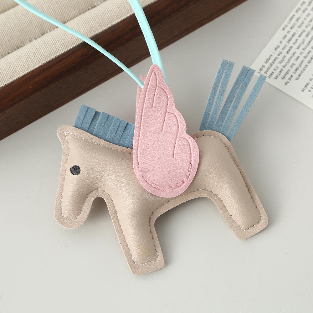 Pony PU-Leder Anhänger grenzüberschreitend original vielseitige Tasche niedlich Trend Auto Schlüsselanhänger Tasche Anhänger Lager