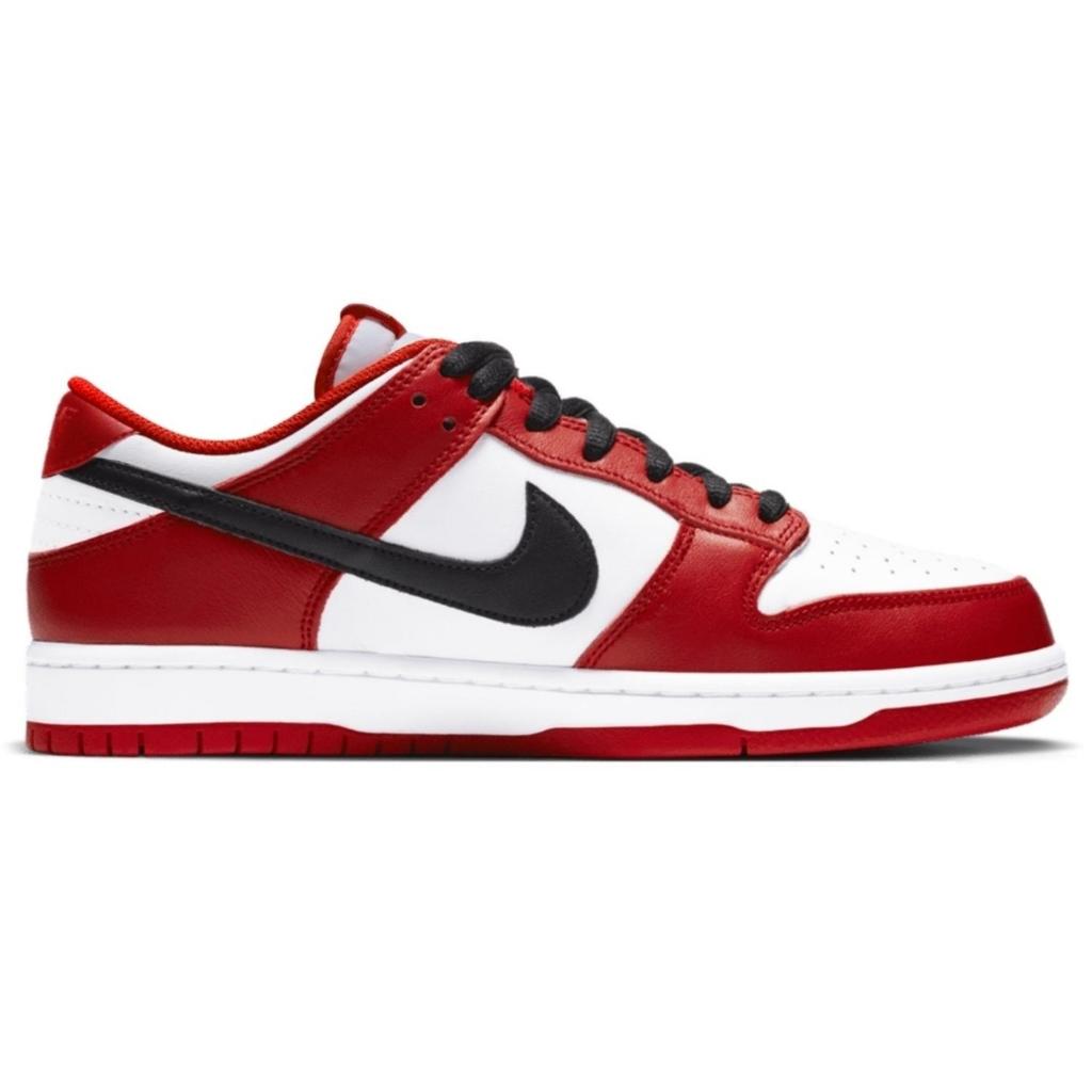 Nike Dunk Chicago Red Slip Resistant Abrasion Resistant Low top Skateboard Shoes Unisex Red White Black HF5441-104(Team458-)