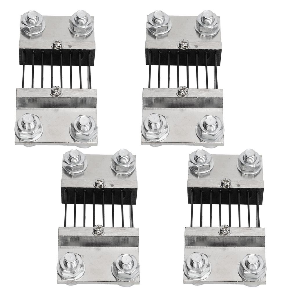 4pcs 75mV DC Current Shunt Resistor Resistance Manganese Copper Alloy for Ammeter Shunt FL?2 800A