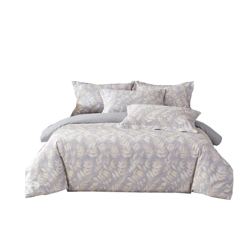 Hengyuanxiang Leaf Soft Brushed 4-Piece Bedding Set