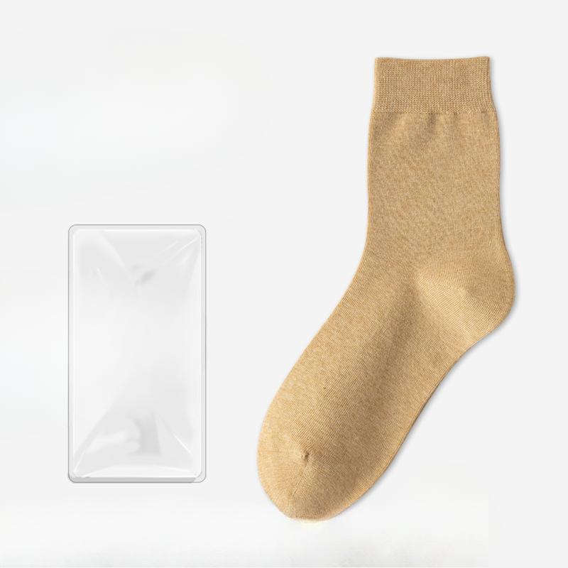 Men's Summer Simple Business Leisure Pure Color Sweat Absorption Deodorizing Antibacterial Cotton Socks