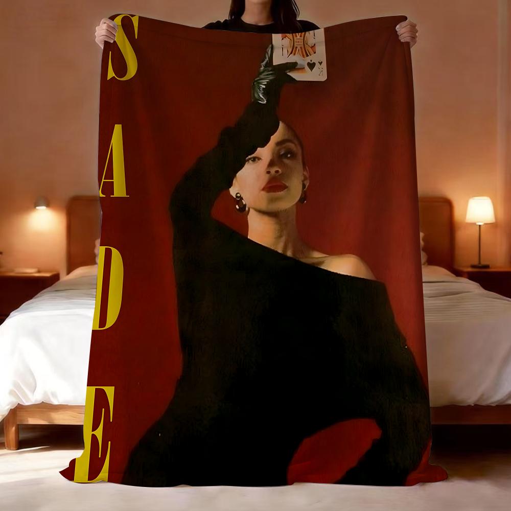 Singer sade band Throw Lightweight 240g Flannel Blanket Soft Skin-friendly for Summer Cooling 75X95CM