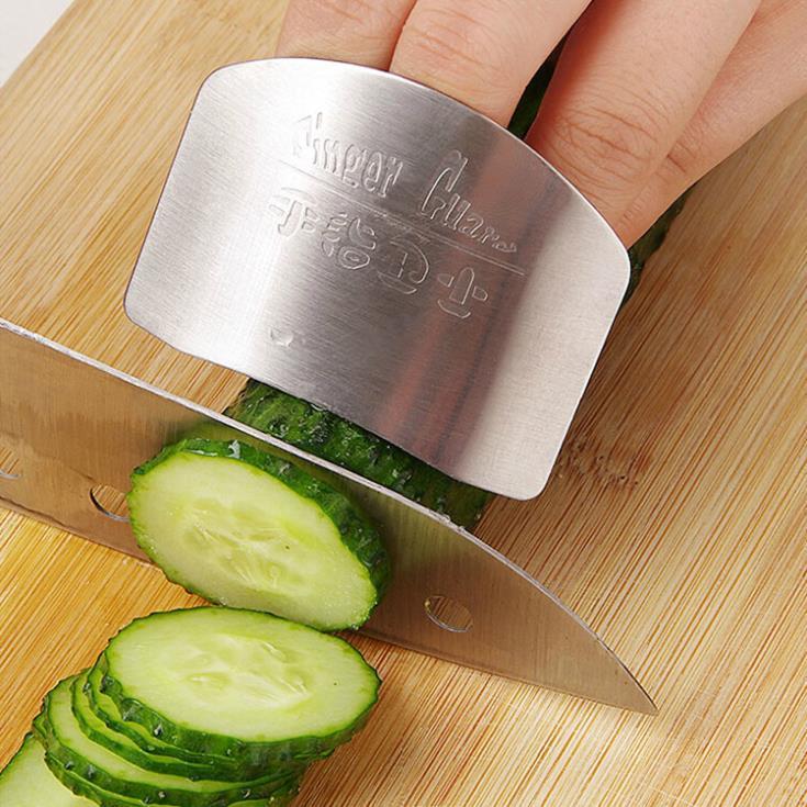 Kitchen Must Have Stainless Steel Finger Protector Guard Safe Slice Kitchen Accessories Cooking Tool