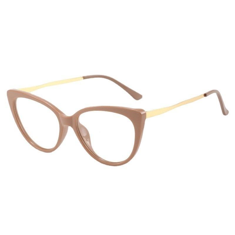 Fashion Anti Blue Light Cat Eye Glasses for Women Retro Frame Reading Computer Clear Lens Simple Female Eyeglasses