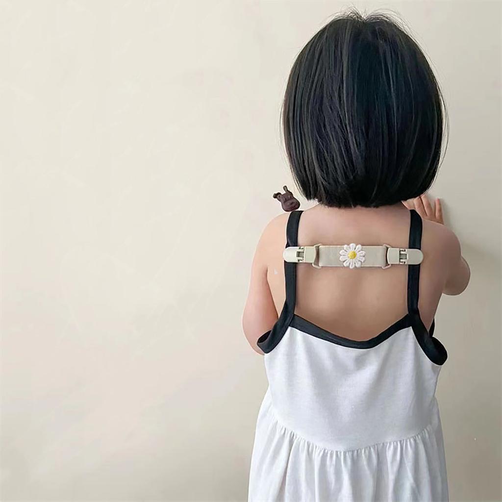 Vestito con spalline Sospensioni Clip Anti-caduta Accessori Abbigliamento Bambino Salopette Floreale Carina Clip per Spallina Vestito Elastico per Pantaloni