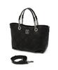Daks Womens Accessories Black Cowhide Embroidered Dd Logo Chain Tote Bag_Dcba6E324Bk