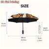 1pc Western Cowboy Hat & Boots Umbrella - Automatic Open/Close, 8-Rib Sturdy Frame, Compact Travel Umbrella with Cactus & Rope