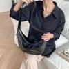 2023 Spring/Summer Women's Soft Leather Crossbody & Shoulder Dumpling Bag - Large Capacity, Casual Style