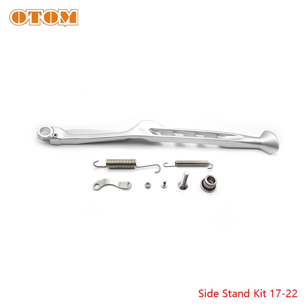 OTOM Motorcycle Footrest Bracket Kickstand Side Stand Springs Screws Bolt Kit For KTM XC XCF EXC-F HUSQVARNA FE GASGAS EX-F