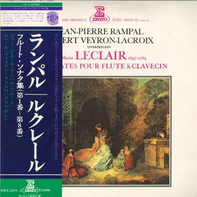 LP Record JEAN-PIERRE RAMPAL - Leclerc Flute Sonata Collection ERX22912 ERATO 1977 Japan Obi Classical Used