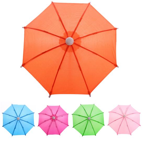 Umbrelă de păpuși Drăguț Decorativ de culoare solidă Casă de păpuși Deschidere Închidere Umbrelă Decorare Utilizare zilnică