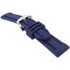 BAMBI Watch Band Silicone Navy 22mm Buckle Silver BG007D-U