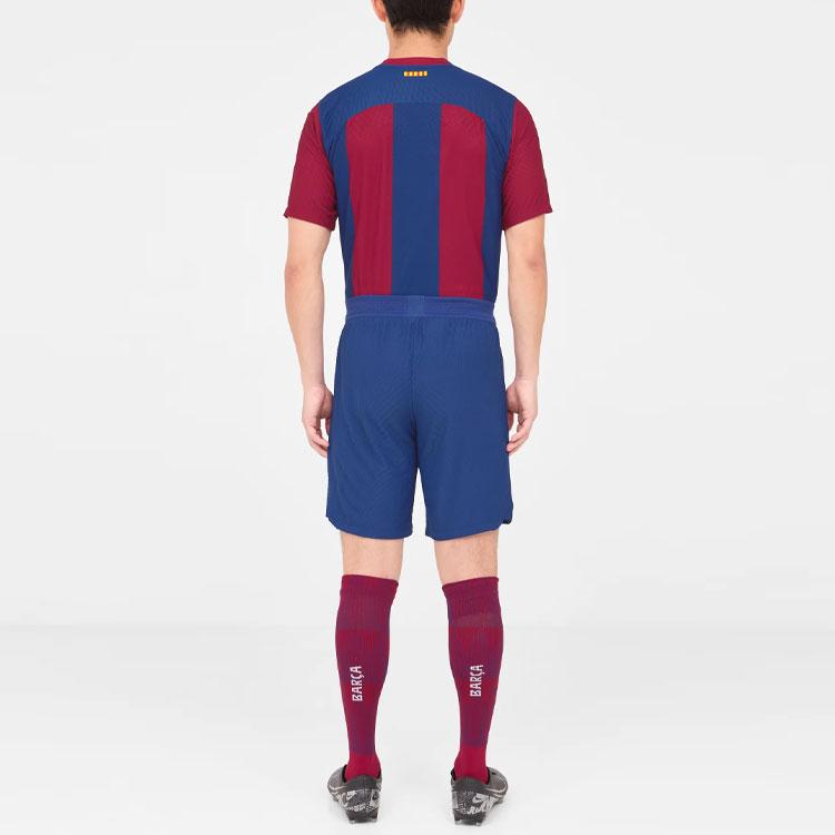 Nike Barcelona 23/24 Season Home Player Edition Logo Print Solid Color Elastic Shorts Men Shorts Blue DX2627-455