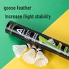 Deli F2202 Goose Feather Badminton Shuttlecocks (12-Pack)