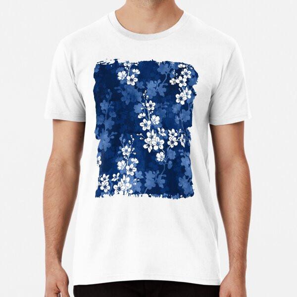 

Цвет сакуры в глубоком синем S до 5XL Сделано в Австралии/США Футболка XL