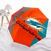Printed Miami Dolphins logo Folding Umbrella,Outdoor,Leisure,And Travel Umbrella,Durable Umbrella Fabric,Birthday And Holiday Gift